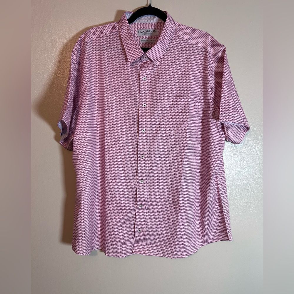 NWT Nick Graham Men's Performance Short Sleeve Sport Shirt size XXL